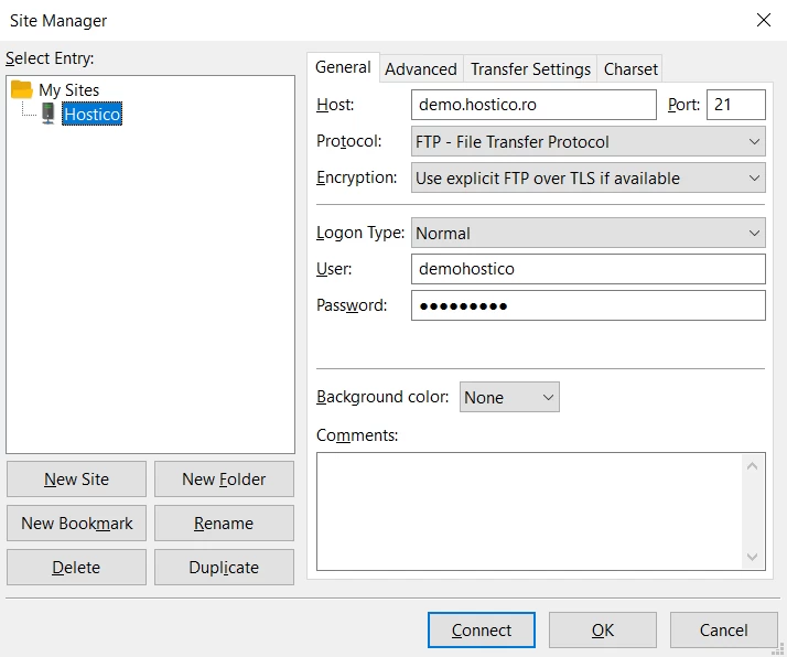 Completing Site Manager fields