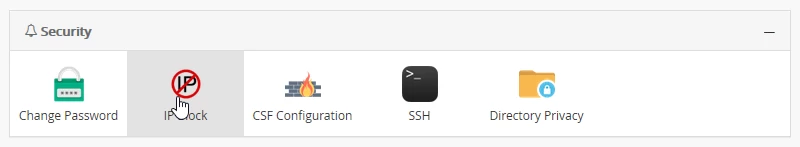 वेबुज़ो आईपी ब्लॉक पैनल