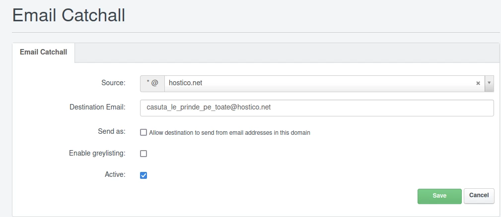 Save Catchall Settings
