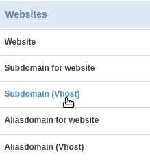 hostico , ispconfig, subdomain